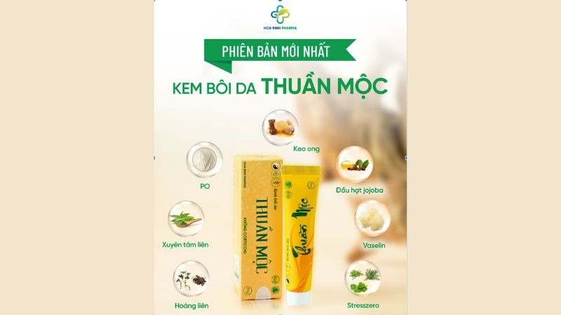 Kem bôi da Thuần Mộc nổi bật nhờ thành phần hoàn toàn từ thảo dược và quy trình sản xuất đạt chuẩn CGMP – ASEAN