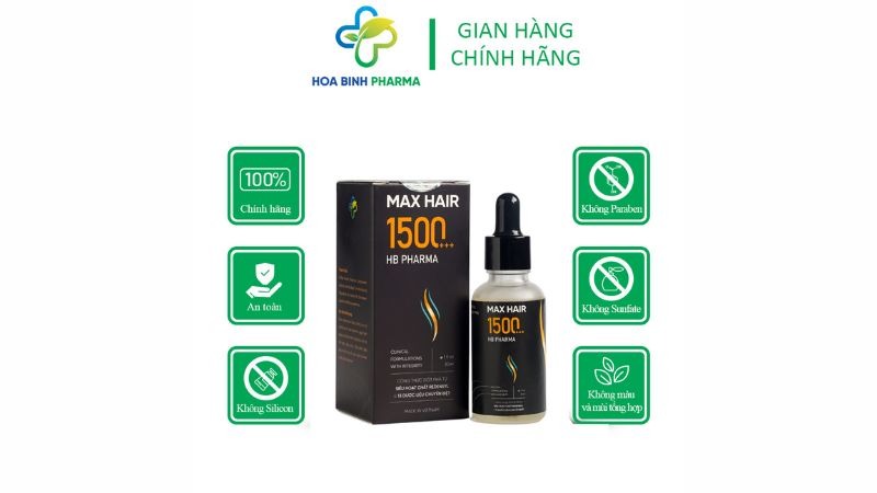 Serum Max Hair 1500+++ là sản phẩm dưỡng tóc chuyên sâu với công thức tiên tiến, giúp nuôi dưỡng mái tóc từ gốc đến ngọn