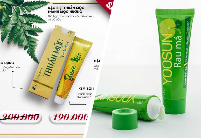 So sánh kem bôi da Thuần Mộc Kids với Baby Avakin